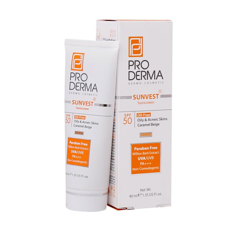 کرم ضد آفتاب فاقد چربی SPF50 پوست چرب و جوشدار سانوست پرودرما 40 میل