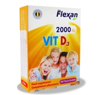 کپسول ویتامین 2000 D3 فیشر فلکسان 60 عدد